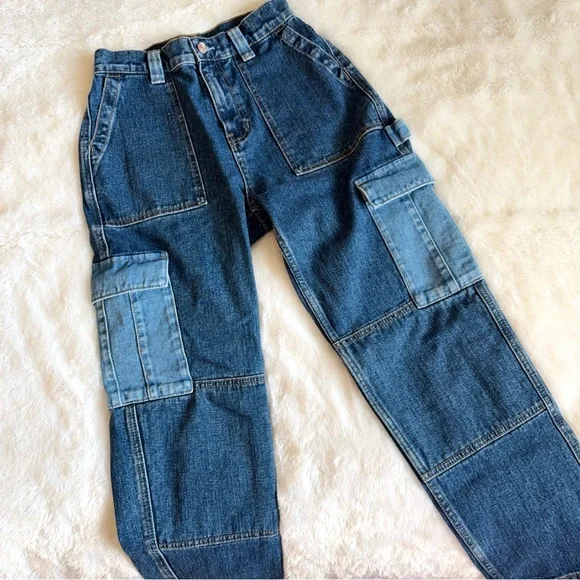 pacsun cargo denim jeans - Picture 2 of 4